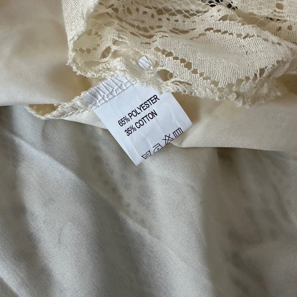 Chic Lace Cream Midi Dress - Picture 7 of 11